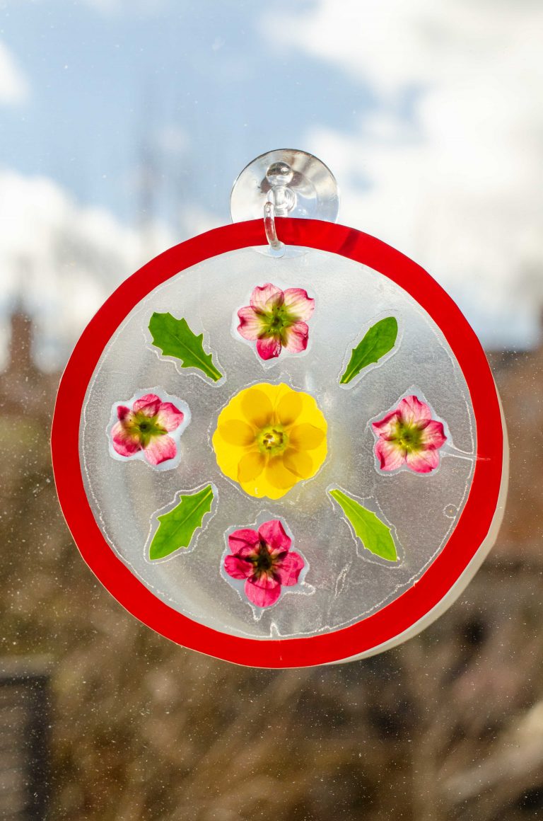 nature craft suncatcher