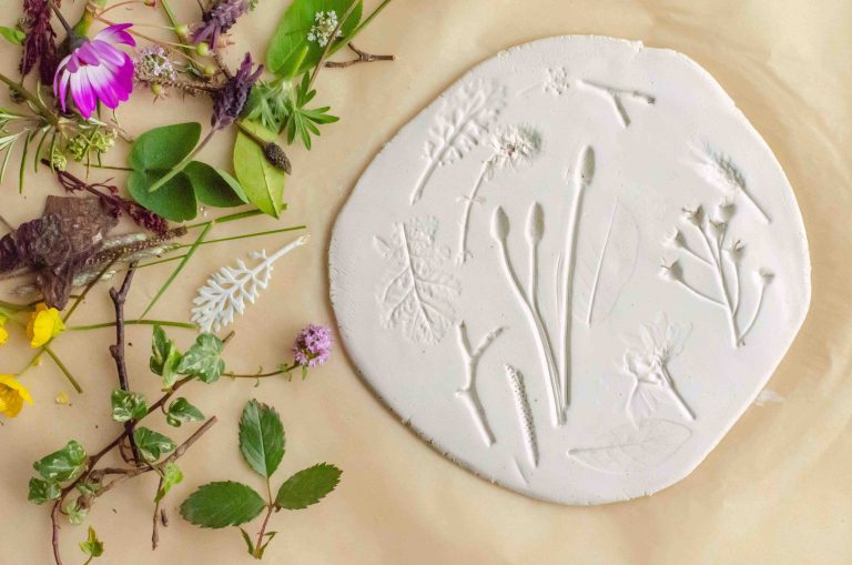 Nature Clay Pressings: Simple Kids’ Nature Craft