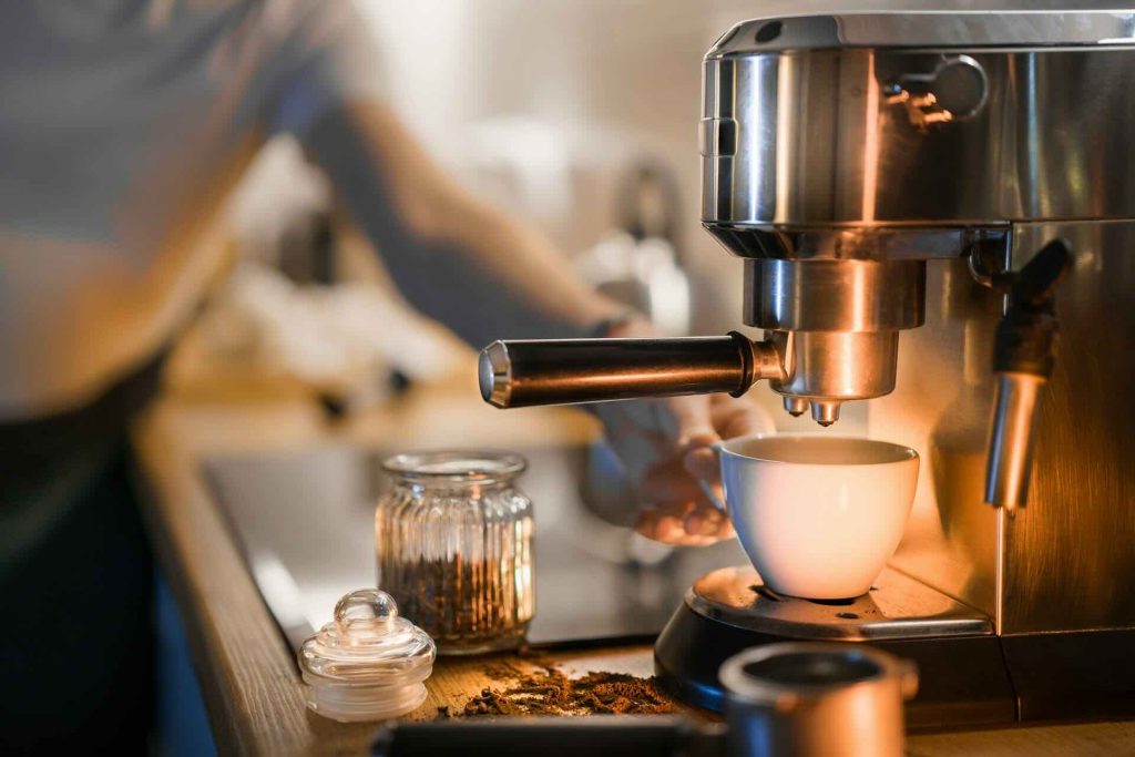 coffee machine in a kitchen